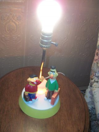 Vintage Child ' s TABLE LAMP & NIGHT LIGHT Sesame Street BERT & ERNIE Dolly Toy Co 8