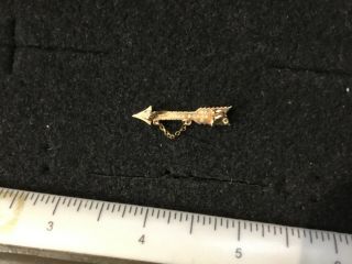 Vintage Pi Beta Phi gold sorority gold pearl ruby arrow pin Indiana? - Wow 456 4