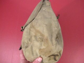 WWII Era US Army/USMC M1936 Canvas Musette Bag or Pack Khaki Color - Dated 1941 6