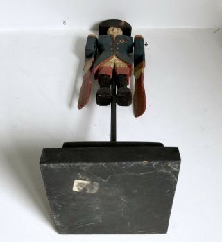 Wood Soldier Whirligig 16” Vtg Contemporary American Folk Art Revolutionary War 8