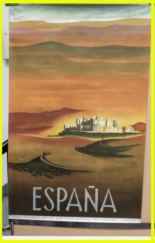 Spain Poster By Delpy Vintage " EspaÑa " 38 X 25