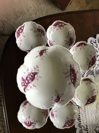 Antique Victorian Berry Bowls Six Small Bowls