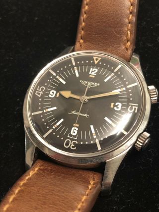 Vintage Longines Legend Diver 7150 - 1 Unpolished 1960s Rare Watch