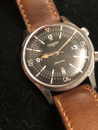 Vintage Longines Legend Diver 7150 - 1 Unpolished 1960s Rare Watch 3