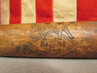 Vintage Draper Maynard Early Wood Baseball Bat No.  72 D&m 31 " Lucky Dog Antique