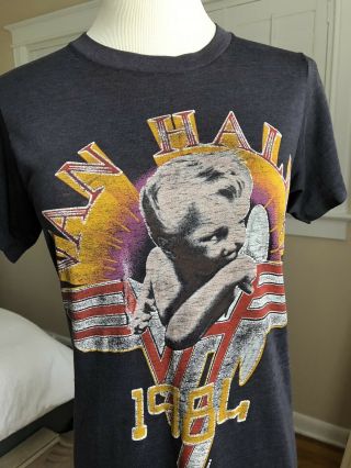 Van Halen Rare Vintage 1984 Rock Concert Shirt Memorabilia 2
