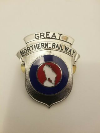 Vintage Great Northern Railway Badge Old Stock Railroad 2