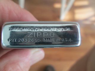 Zippo Lighter Brushed Chrome Pre1946 NATIONAL CARBINE Never Struck Vintage 3