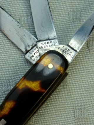 Very Fine Quality Antique London Gentleman’s Pocket Knife by LUND 3