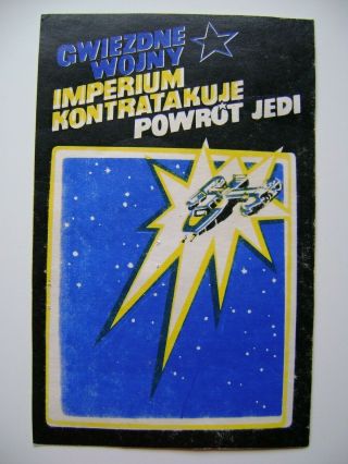 Vintage Polish Blister Card Star Wars Prl