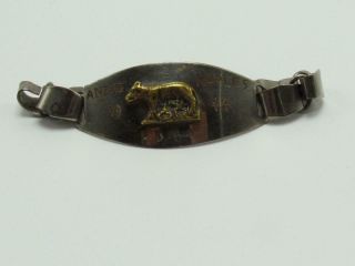1944 Anzio Naples World War Ll Italian Made Trench Art Sweetheart Bracelet