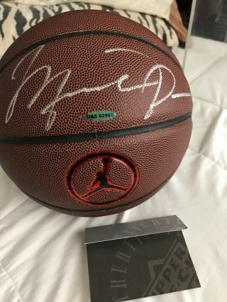 Michael Jordan Hand Signed (silver) Authentic Nike Jump Man Basketball Uda Rare