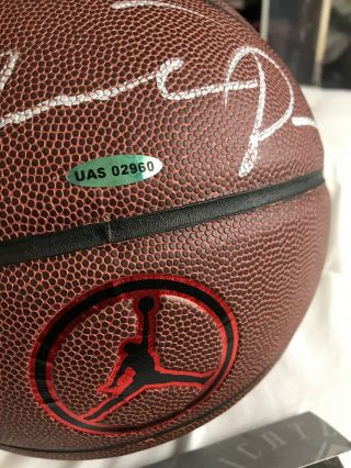 MICHAEL JORDAN Hand Signed (Silver) Authentic Nike Jump Man Basketball UDA Rare 2