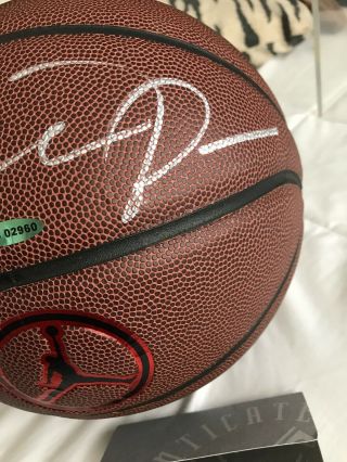 MICHAEL JORDAN Hand Signed (Silver) Authentic Nike Jump Man Basketball UDA Rare 4