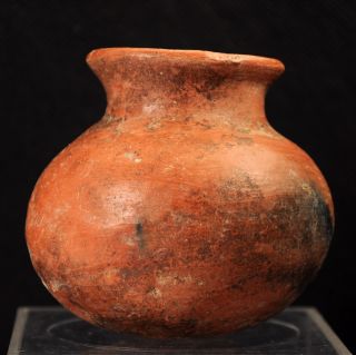 Pre - Columbian Chupicuaro / Colima Redware Olla Pot Circa 100 Bc - 250 Ad