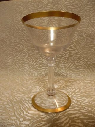 10 Antique Wine/Champagne Glasses With Gold Rim 4