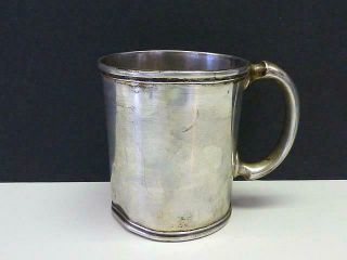 1825 Robert & William Wilson Philadelphia Pa Coin Silver Mug Cup Pre Civil War