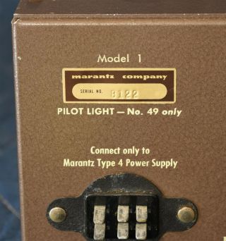 Rare Vintage Pair Marantz Model One Consolette Pre - Amplifier With Power Supplies 5