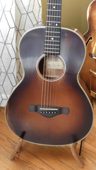 Ibanez Avn11 Artwood Vintage Parlor Guitar Thermo Aged Solid Spruce Top