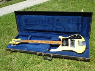 1982 Rickenbacker 4003 Vintage White Bass Guitar - 4001 2