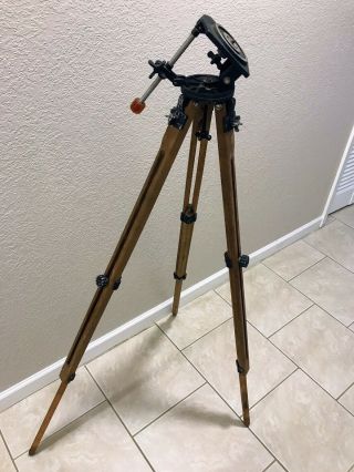 Ries Model G Photoplane Tilt Head Tripod Vintage Collectible