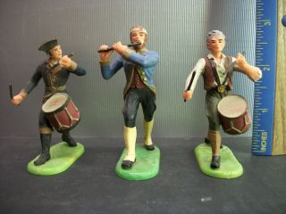 Vintage Hausser Elastolin Spirit Of 76 Revolutionary War Set Plastic Toy Figures