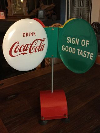 Coca Cola Spinner Sign - Very Rare