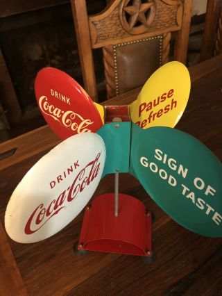 Coca Cola Spinner Sign - Very RARE 2