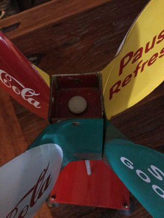 Coca Cola Spinner Sign - Very RARE 5