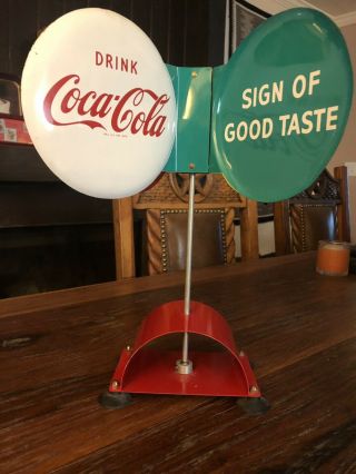 Coca Cola Spinner Sign - Very RARE 7