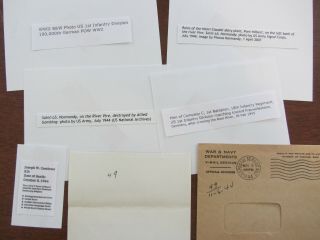 WWII letter V - Mail,  D - Day France,  Bulge 