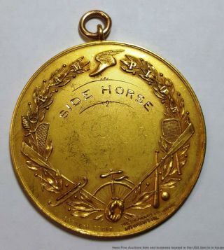 Huge Rare Solid Gold Brenner AAU 1888 Amateur Athletic US Sports Champion Medal 2