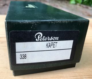 Vintage Peterson ' s Block Meerschaum Estate Pipe Unsmoked NOS 7