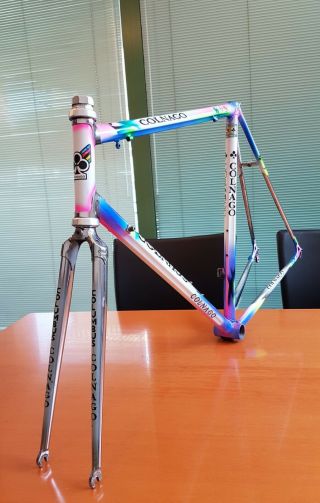 rare COLNAGO MASTER Official team LAMPRE PANARIA vintage italian road frameset 4