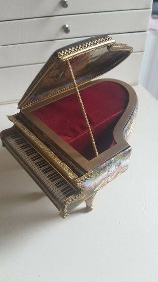 Piano antique cylinder music box 4