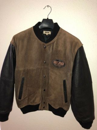 Rare Nismo Old Logo Leather Buck Bomber Baseball Jacket 1990 Vintage S13 R32 GTR 2