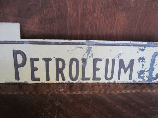 Vintage Pan American Petroleum Sign Embossed Sign top cover RARE 6