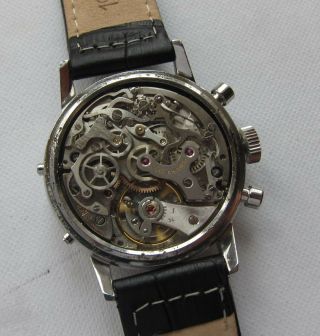 HEUER Carrera 12 Dato ref.  2547S Vintage 1969 Chronograph Valjoux 72C Triple Date 9