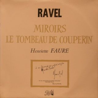 Mega Rare French Piano Lp Henriette Faure Ravel Miroirs Pathe Dtx 292