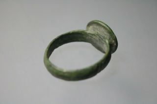 Ancient Fantastic Roman Bronze Ring Hercules 2nd - 3rd century AD 3