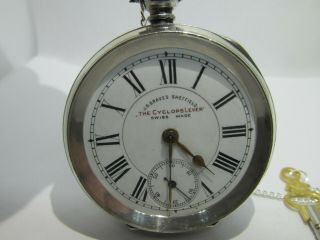 1890/1907 J.  G.  Graves pocket watch solid silver and 12