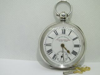 1890/1907 J.  G.  Graves Pocket Watch Solid Silver And
