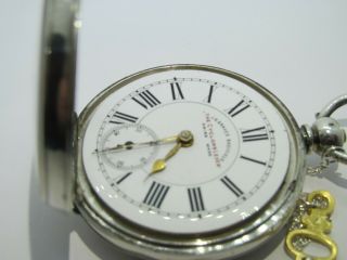 1890/1907 J.  G.  Graves pocket watch solid silver and 3