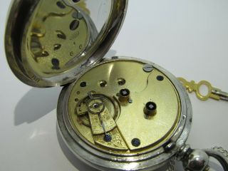 1890/1907 J.  G.  Graves pocket watch solid silver and 6