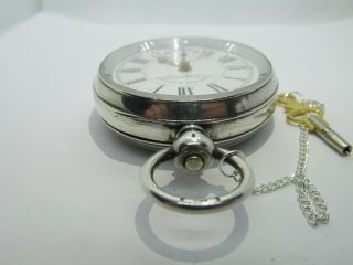 1890/1907 J.  G.  Graves pocket watch solid silver and 8