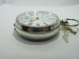 1890/1907 J.  G.  Graves pocket watch solid silver and 9