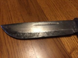 Cattaraugus 225Q WW2 Fighting Knife With Leather Sheath 2