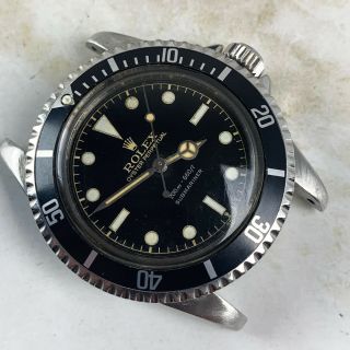 Vintage Rolex Submariner Dive Wristwatch Ref.  5513 RARE GILT SILVER EXCLAMATION 2