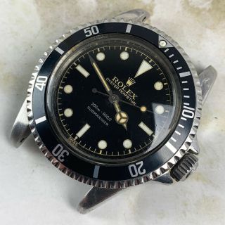 Vintage Rolex Submariner Dive Wristwatch Ref.  5513 RARE GILT SILVER EXCLAMATION 3