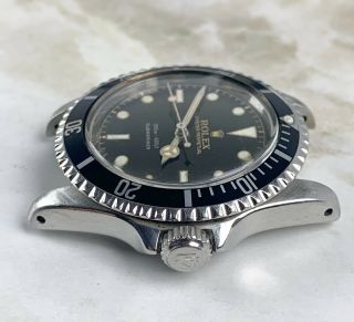 Vintage Rolex Submariner Dive Wristwatch Ref.  5513 RARE GILT SILVER EXCLAMATION 7